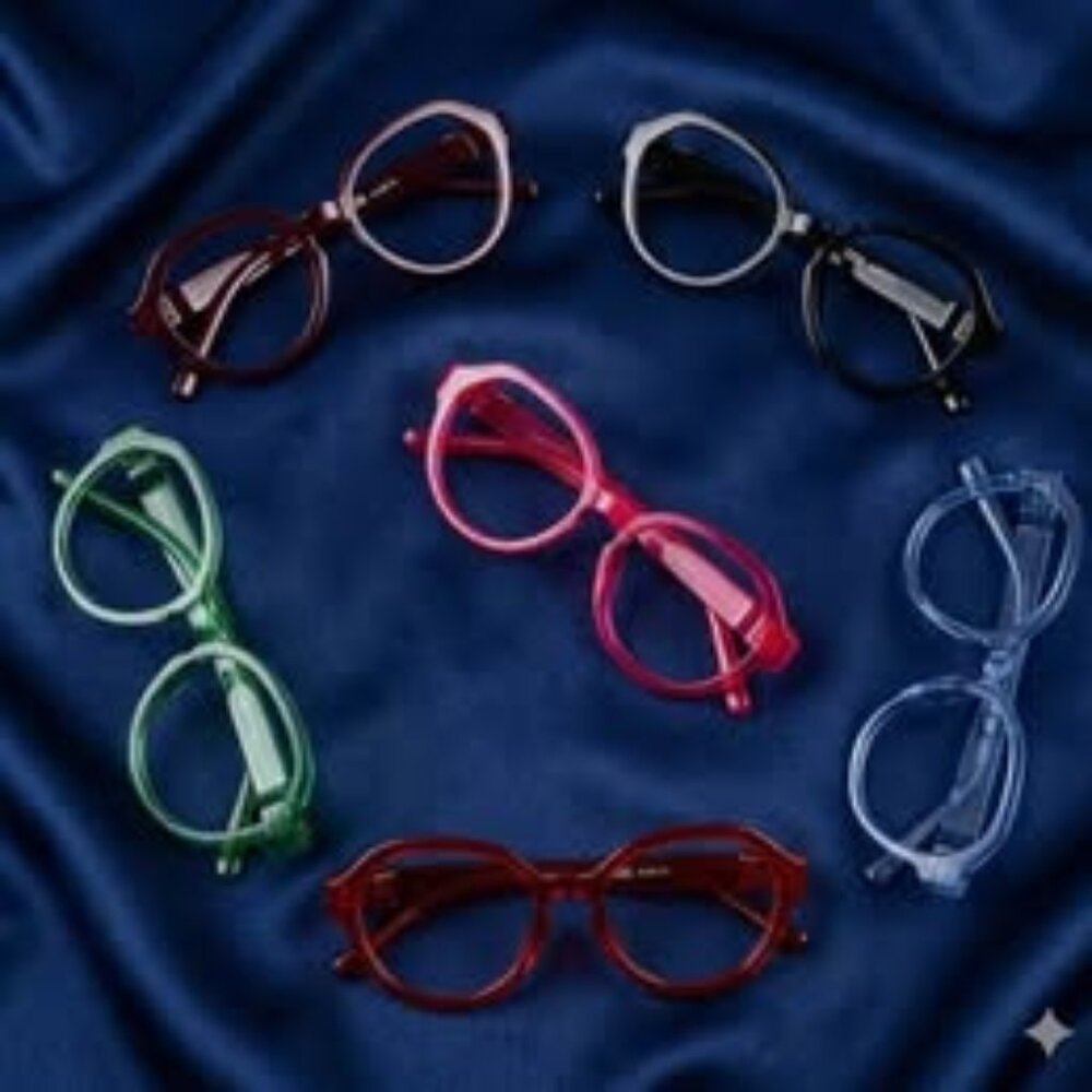 6 Pack Pilot Reading Glasses for Women Metaless Screwless Spring Hinges +1.50